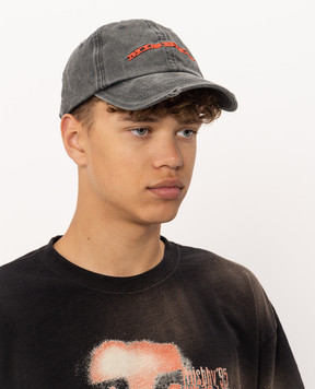 Misbhv Gray cap with vintage effect 261U122