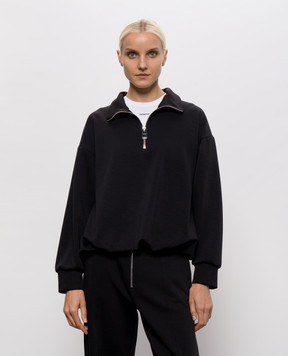 Dondup Black sweatshirt with zipper F529KS0027DXXX