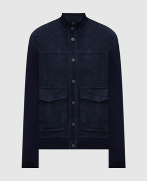Canali Blue combination jacket LE00298O70491