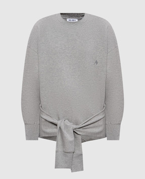 The Attico Grey sweatshirt with embroidered emblem 261WCF00027JJF006AA