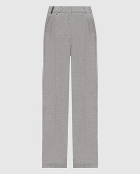 Peserico Gray pants with wool PM480701948