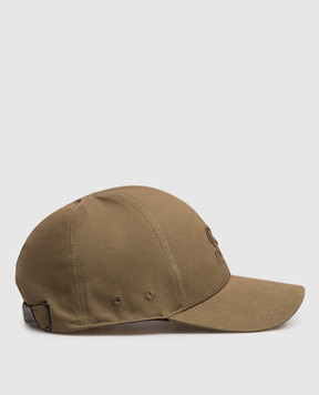 C.P. Company Khaki children's cap with logo embroidery CPX005LOA04