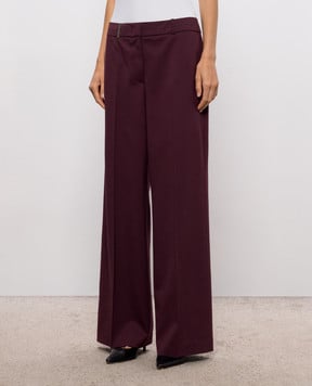 Peserico Burgundy wool pants P0483503464
