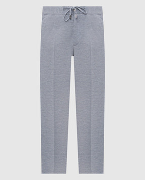 Enrico Mandelli Blue wool pants GYM02B5324