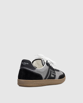 Balmain Grey suede Swan sneakers GM1VI360LGVO