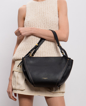 Gianni Chiarini Bloom black leather tote bag BS12226RNGDBLTU