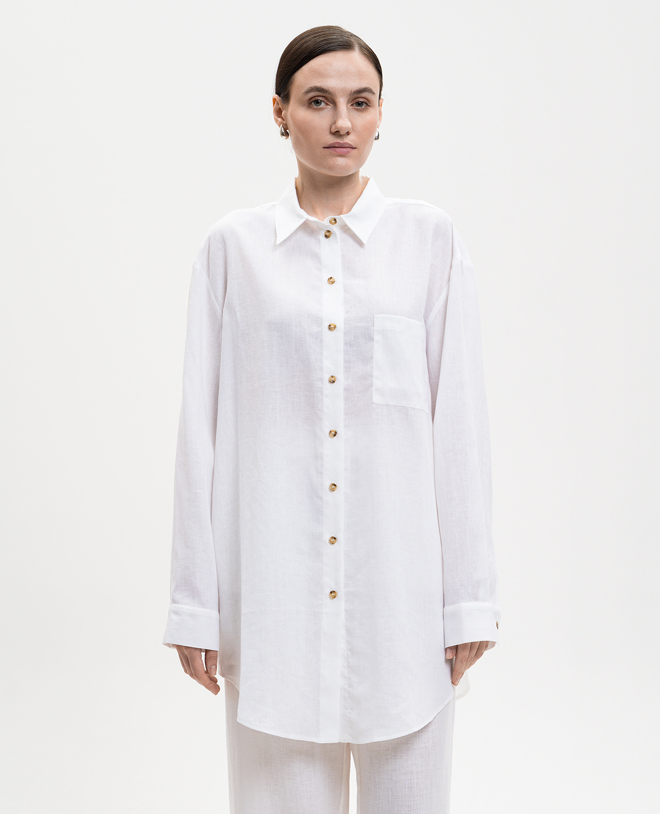 

Formentera white linen shirt Asceno