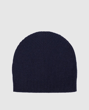 Stefano Ricci Blue cashmere hat K202022CUFF26391