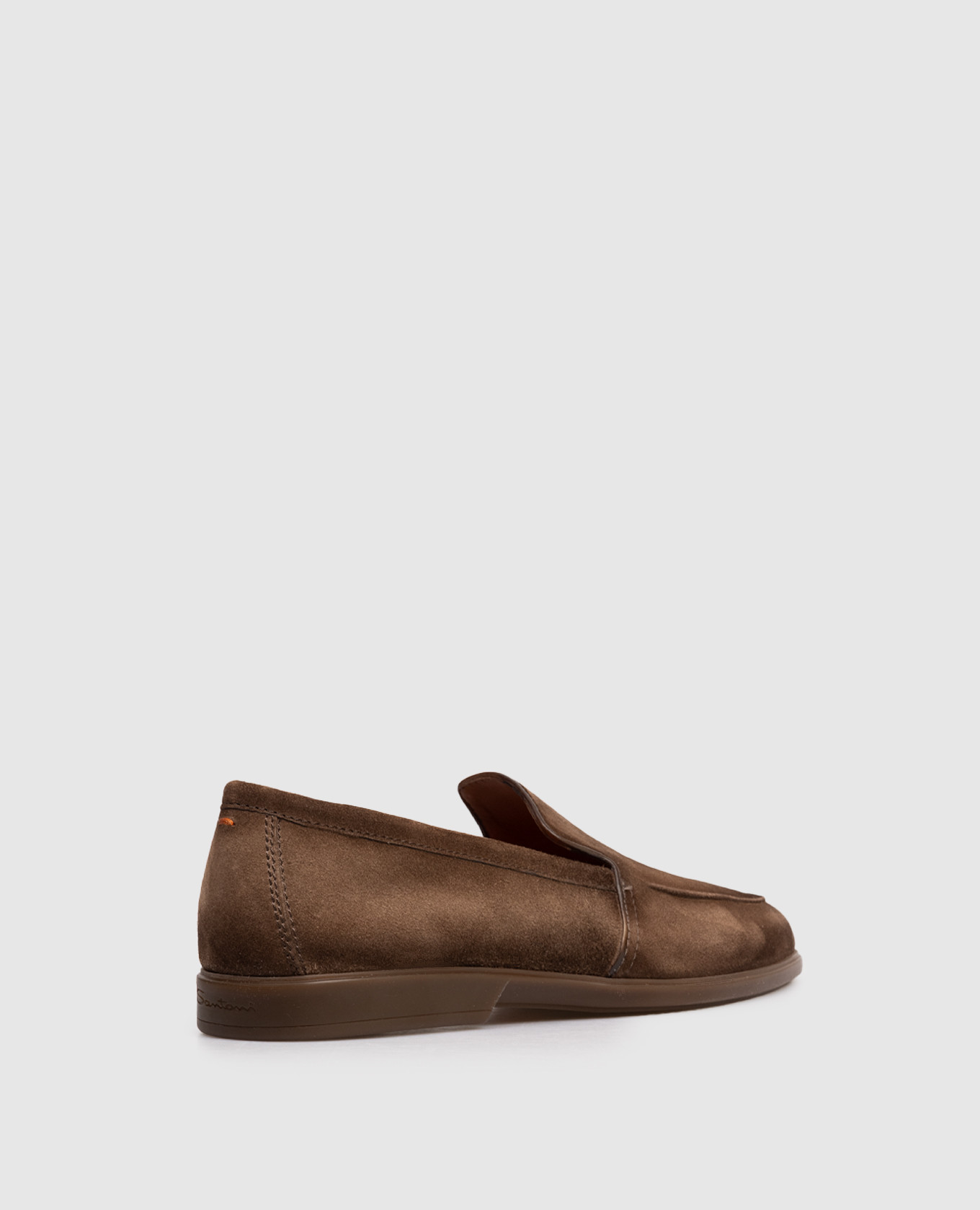 

Brown suede loafers with a degraded effect Santoni