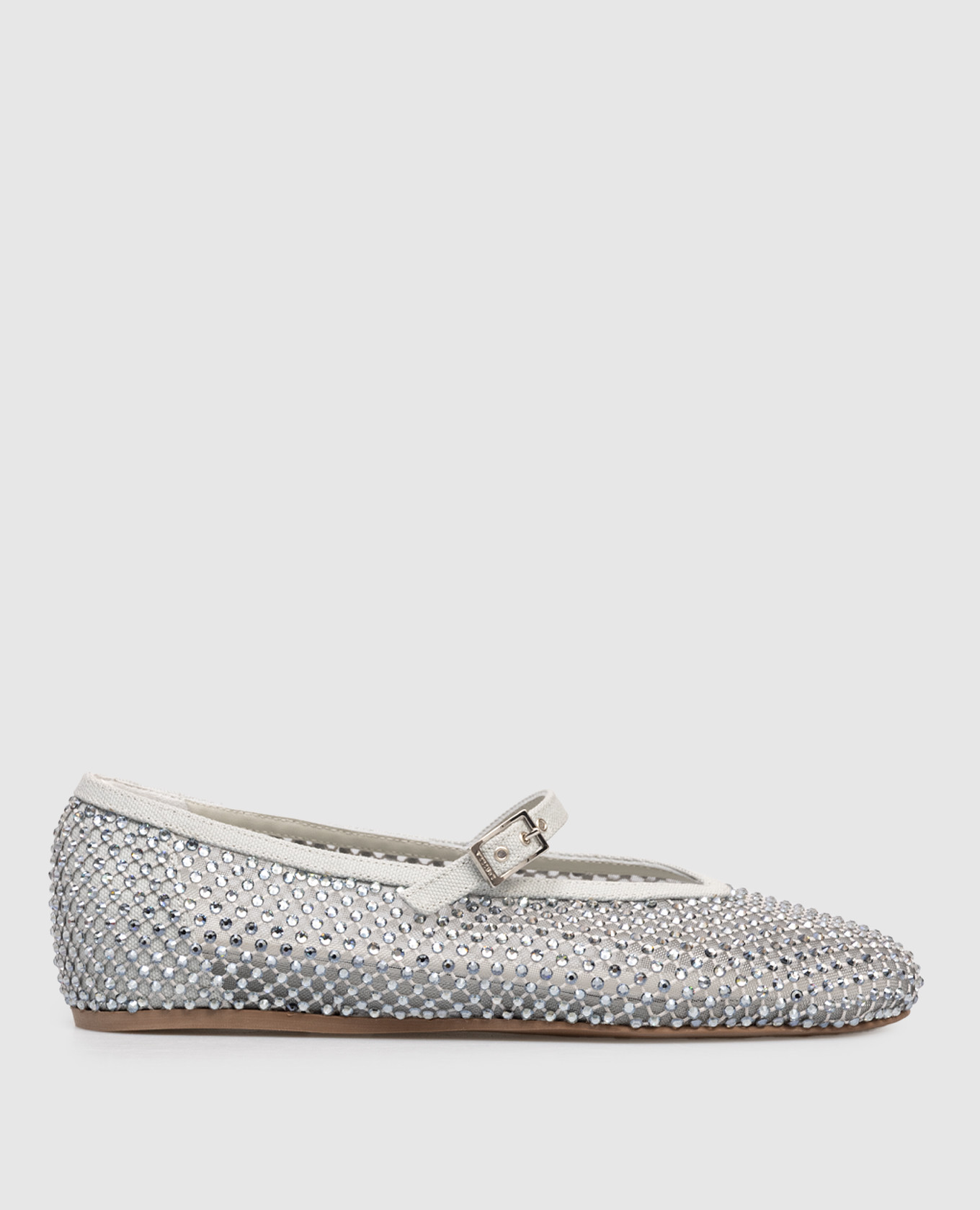 

GILDA gray ballet flats with crystals Le Silla, Grey