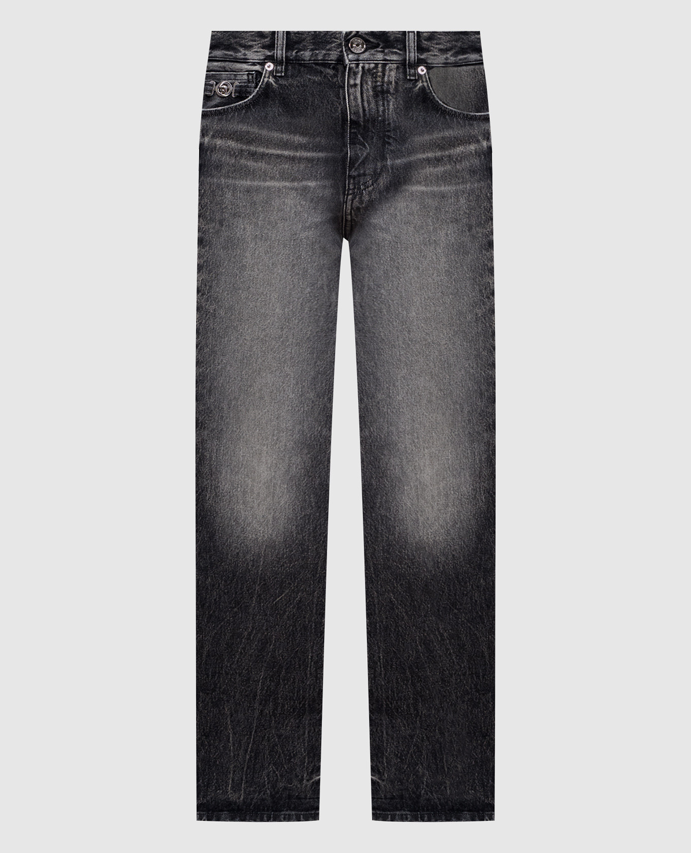 

Gray jeans with a worn effect Versace, Grey