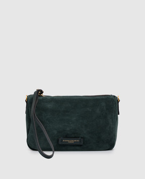 Gianni Chiarini Nora green suede crossbody bag BS10224CMPL