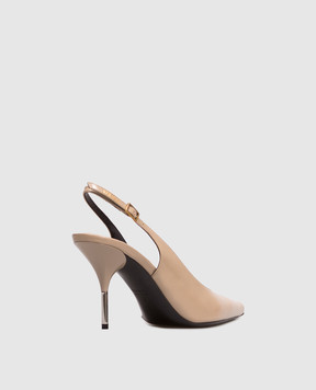 Versace Beige leather slingbacks Nyx 10244361A17282