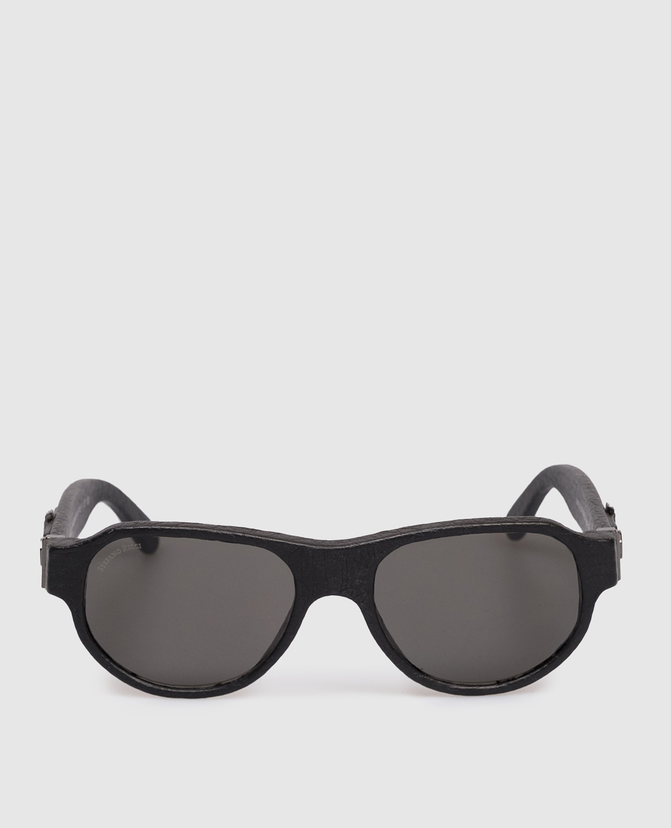 

Black leather glasses Stefano Ricci