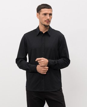 Tom Ford Black shirt with silk JBL014JMS026