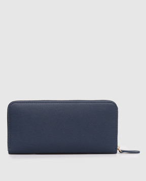 Twinset Blue wallet with metal logo 261TH7011