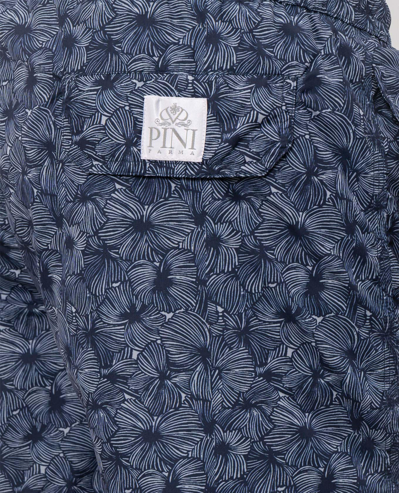 Blue printed swim shorts Pini Parma 4