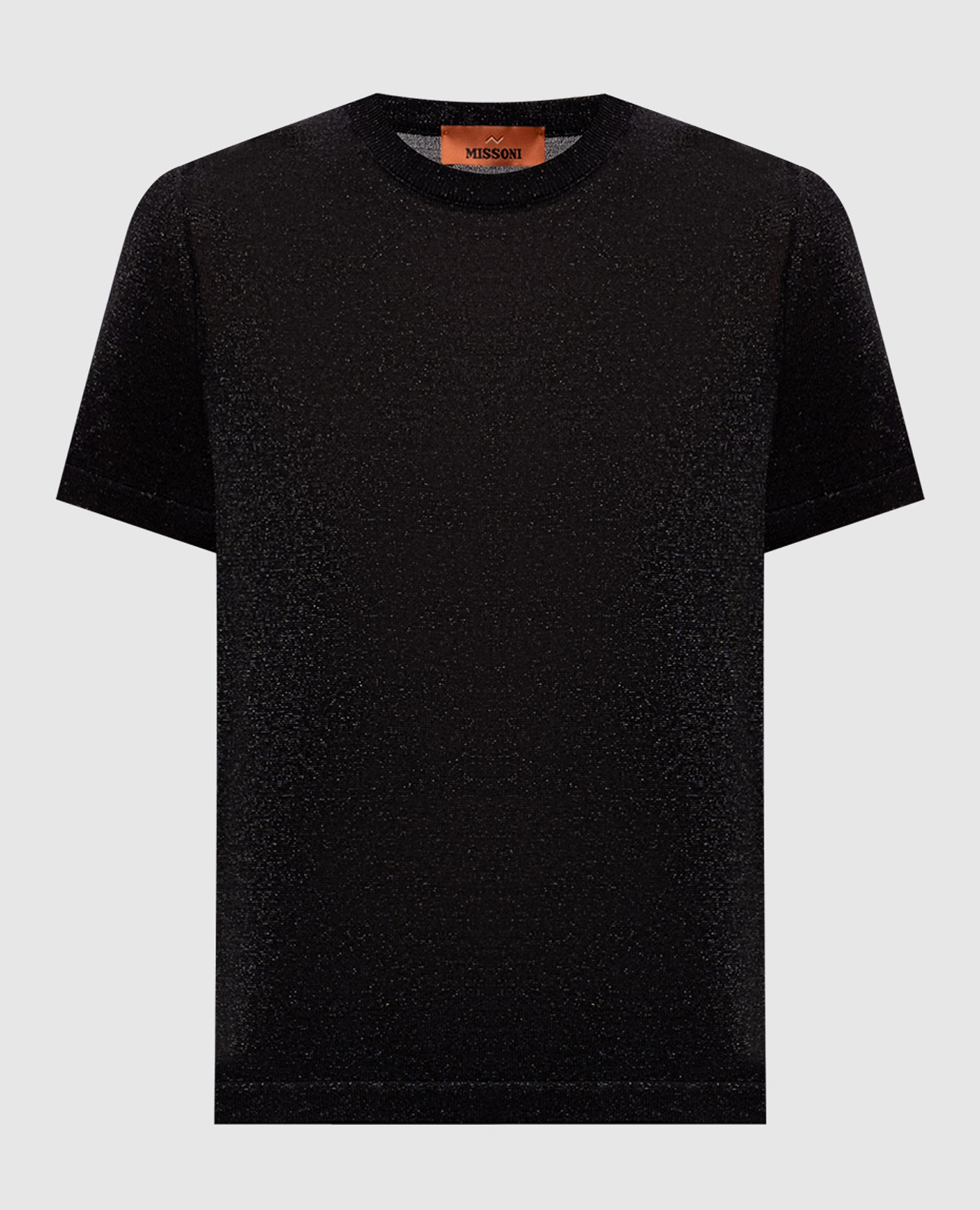 Black T-shirt with lurex