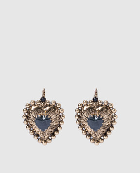 CelesteG Gold heart-shaped earrings 2326
