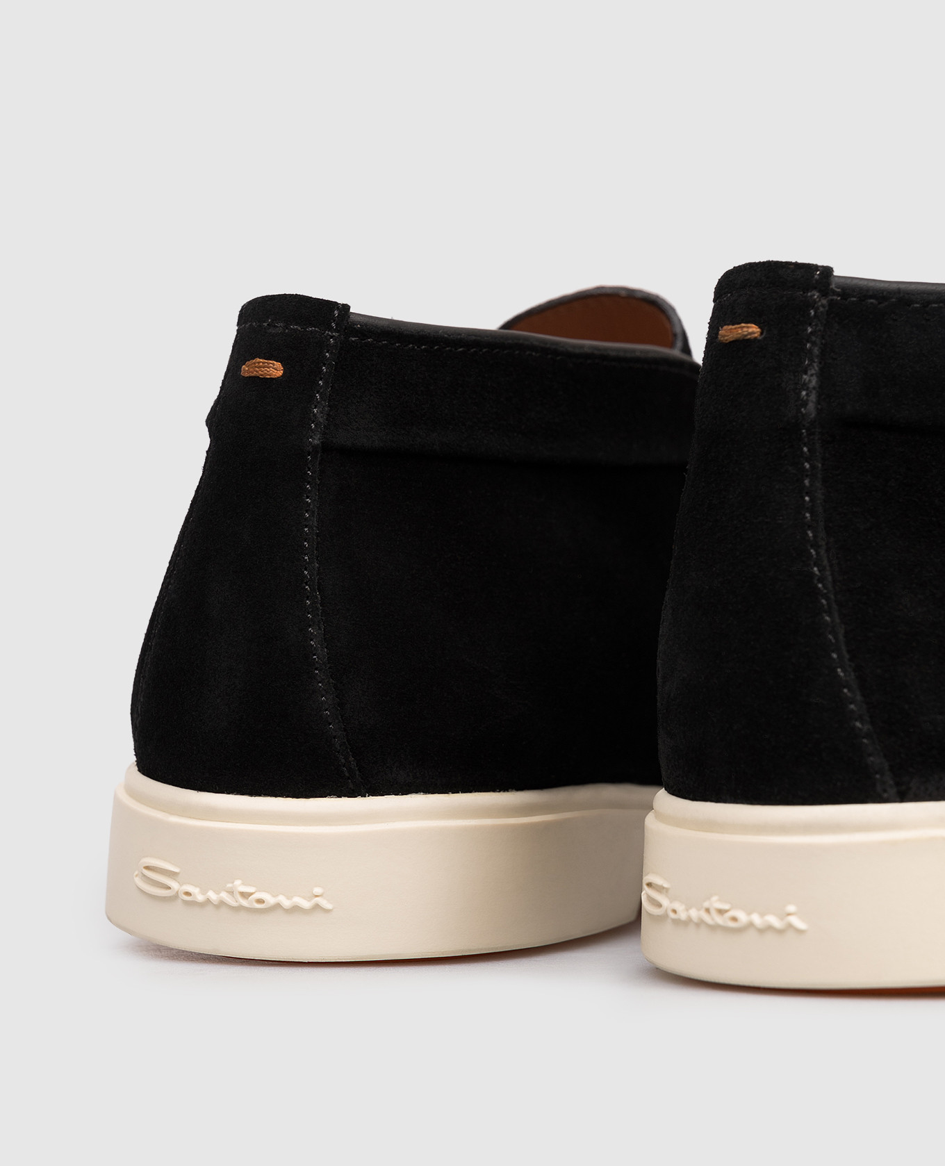Black suede deserts Santoni 5