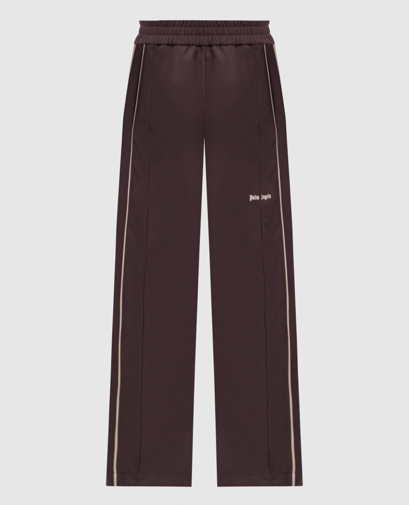 Pantalon de survêtement marron avec imprimé logo