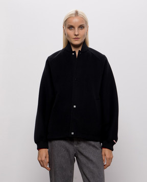 Max & Co RUGIADA black wool bomber jacket MCORUGIADA