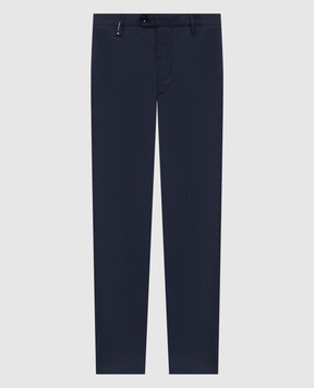 Florentino Blue checked pants 126568612706