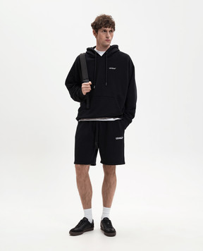 Off-White Black hoodie with Half Arrow emblem 44MBB085S26F00A