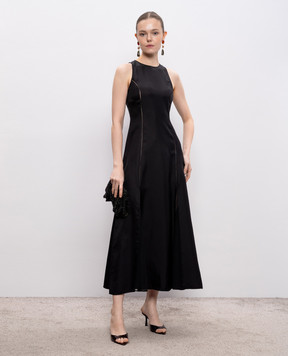 Loulou de Saison Black IRAKA silk dress IRAKA
