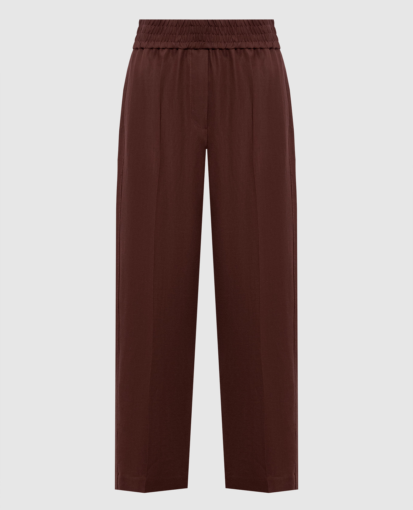 Brown linen pants