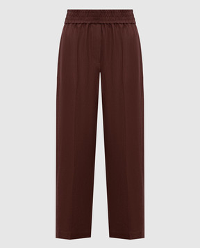 Brunello Cucinelli Brown linen pants MH126P7197