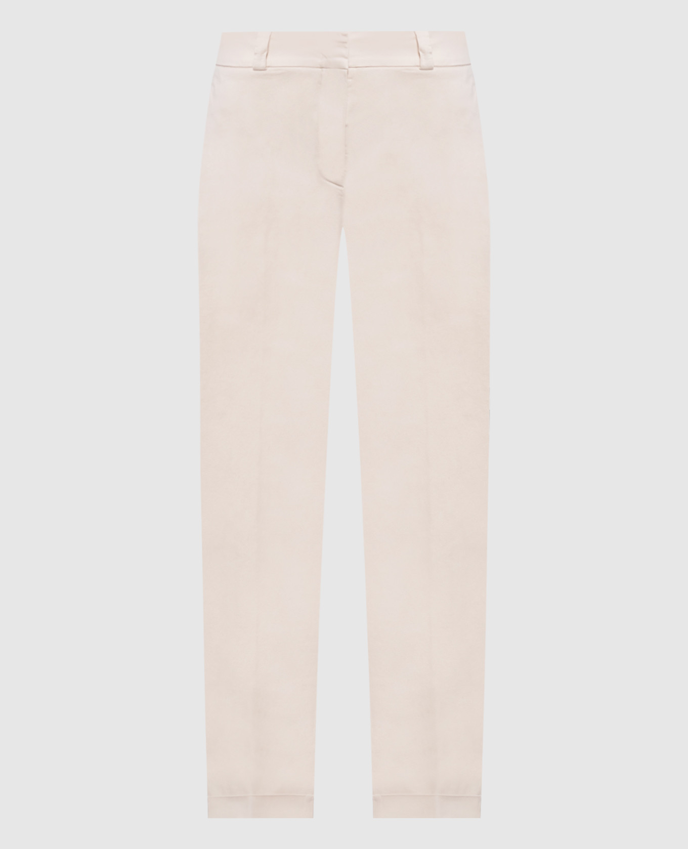 Beige trousers with lapels
