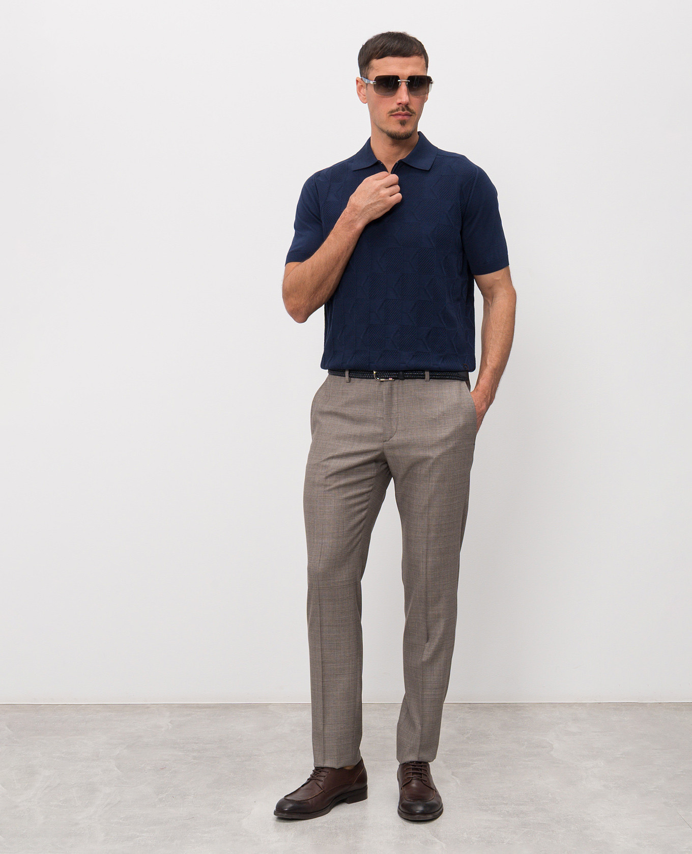 

Brown wool pants Stefano Ricci