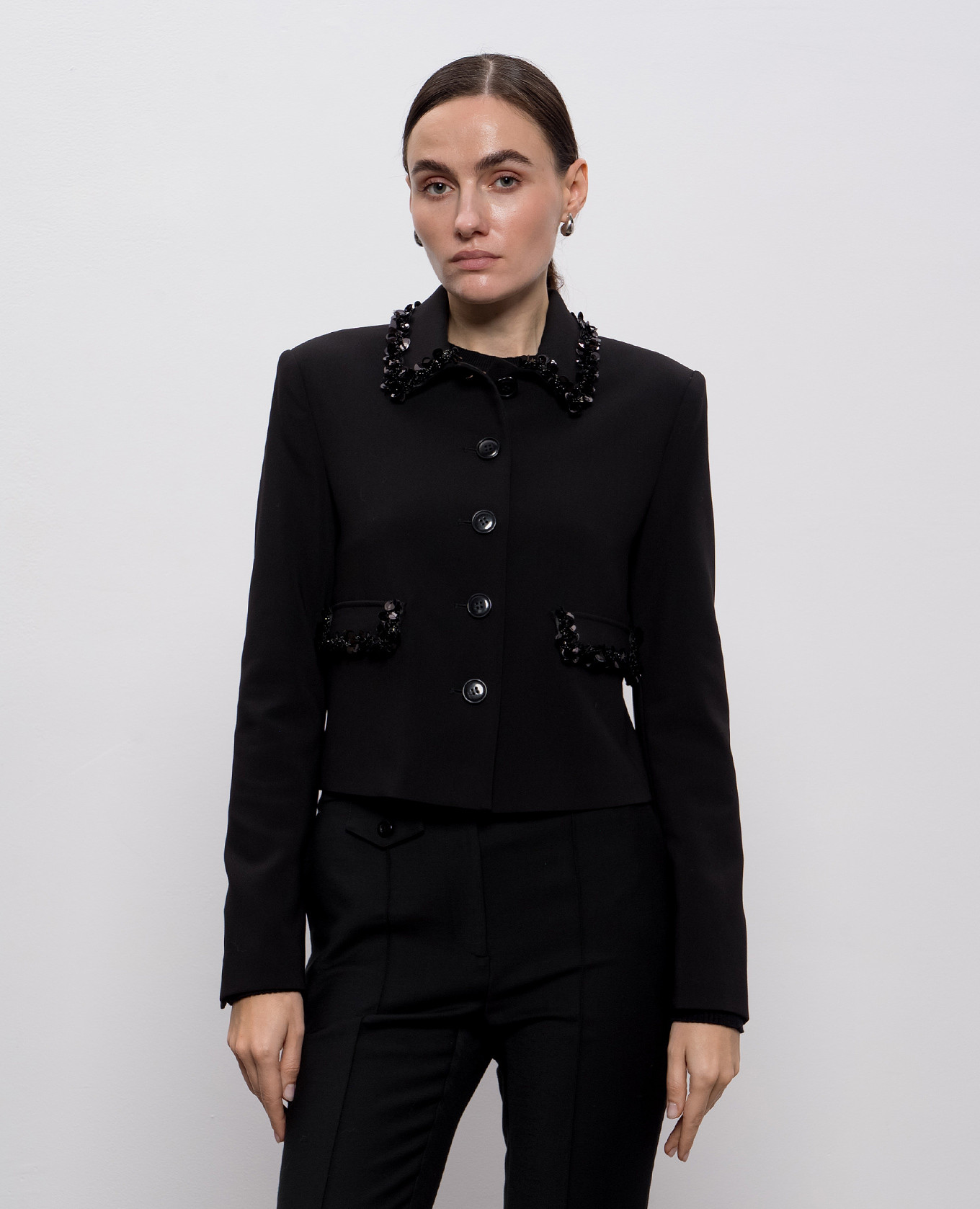 

Black jacket with logo Twinset