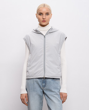 Herno Gray hooded vest GI000361D12431SZ