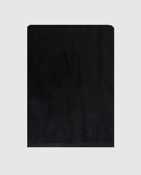 Iceberg Black terry towel with logo pattern ICE26MTW01