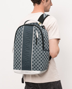 Sprayground Children's gray backpack OPTIX GRID 910B8737NSZ