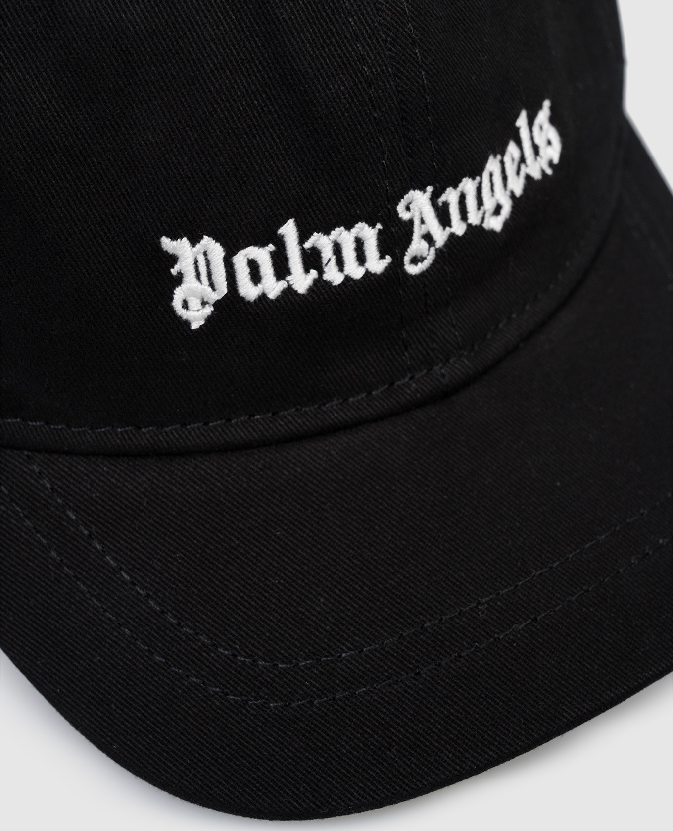 

Children's black cap with logo embroidery Palm Angels