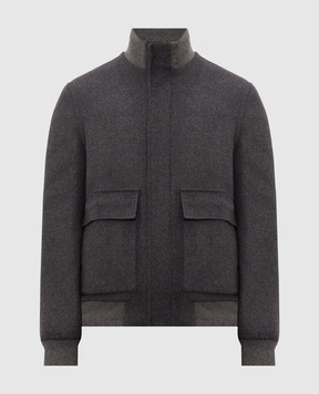 Brunello Cucinelli Gray wool and cashmere jacket MV4659808