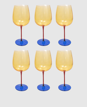 La Reine Set of yellow JOY gin glasses 6 pcs JOYGINTONIC
