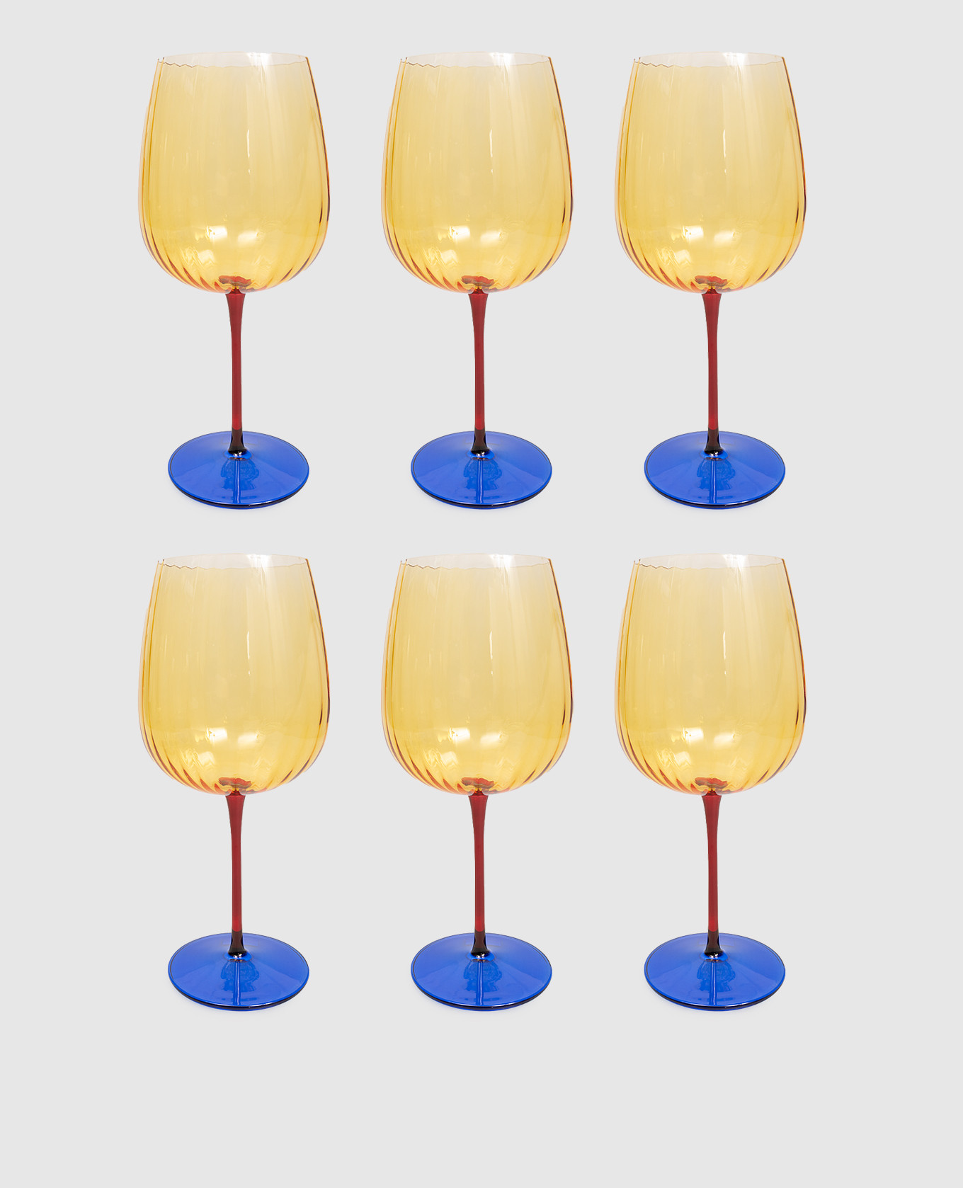 

Set of yellow JOY gin glasses 6 pcs La Reine