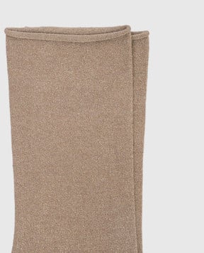 Brunello Cucinelli Brown socks with cashmere and silk M41945019