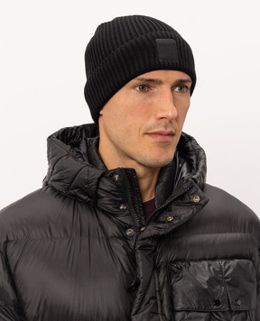 C.P. Company Metropolis Black wool hat LAC034A005509A