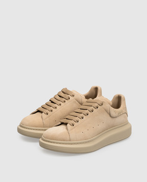 Alexander McQueen Beige suede oversized sneakers 553680WIALF
