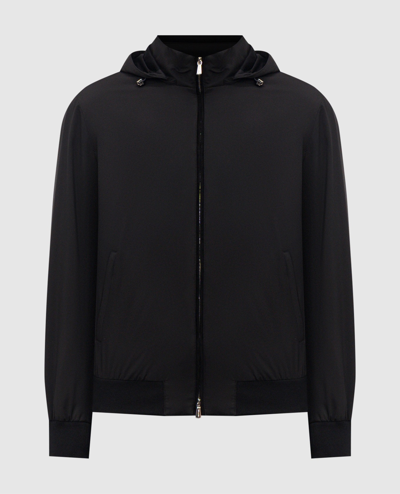 

Black jacket with hood Enrico Mandelli