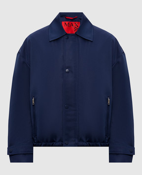 Max & Co Blue CIPPO jacket with logo patch MCOCIPPO