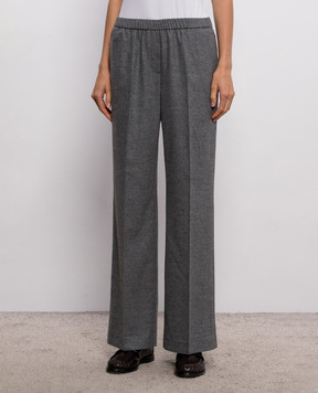 Peserico Gray pants with wool P0453501948