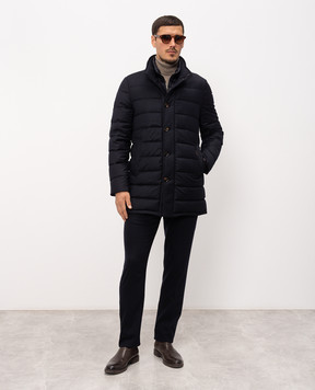 MooRER Blue down jacket CALEGARI CALEGARIL
