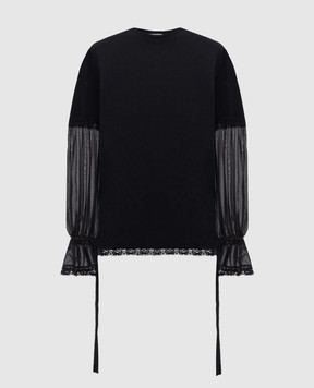 Ann Demeulemeester Black longsleeve Loes B0014686FA206