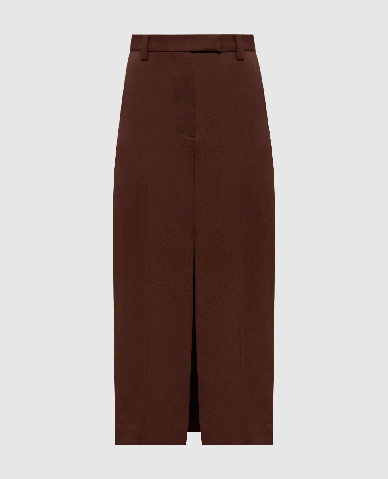 Brown wool skirt